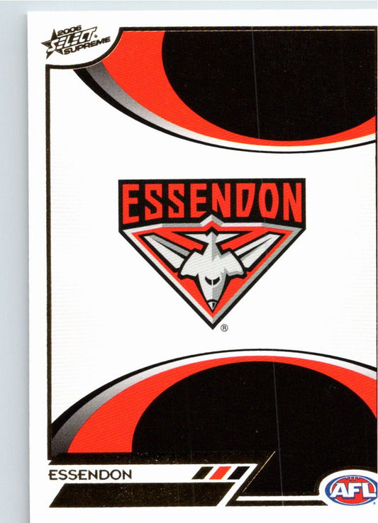 ESSENDON LOGO #51 2006 Select AFL Supreme