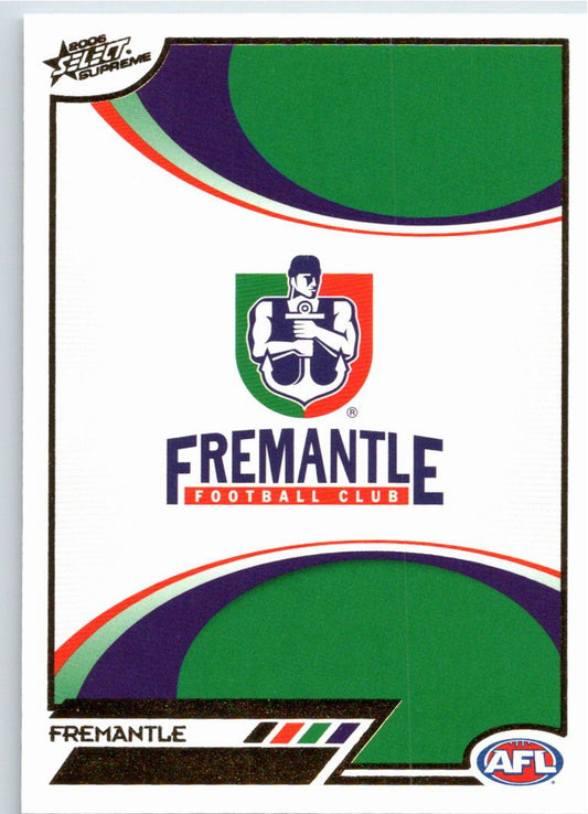 FREMANTLE LOGO #63 2006 Select AFL Supreme