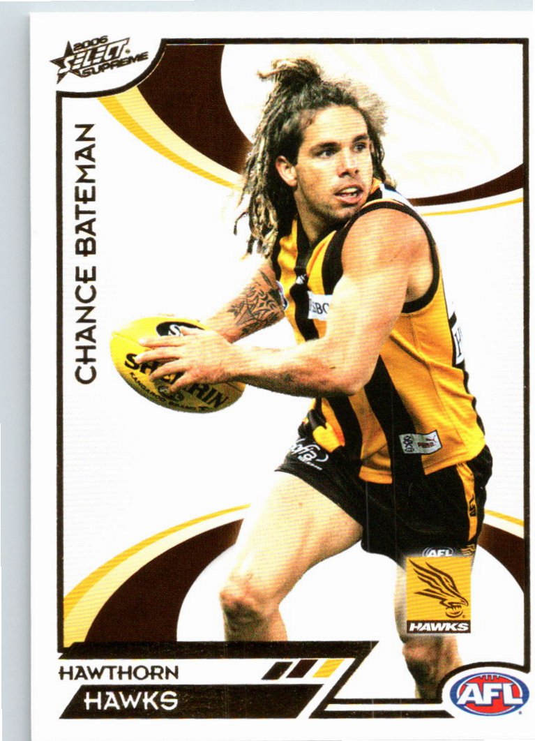 CHANCE BATEMAN #89 2006 Select AFL Supreme