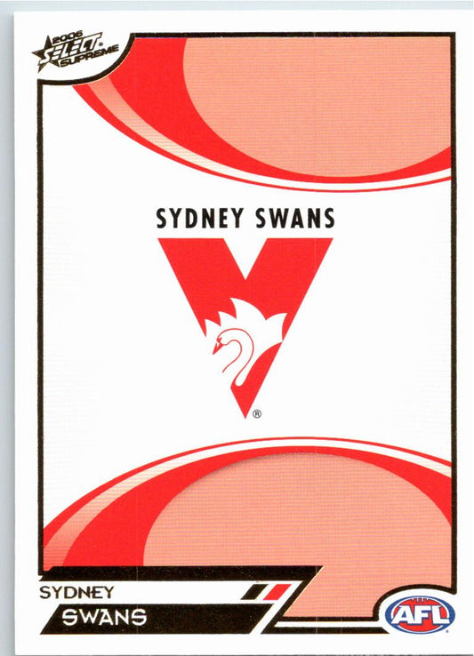 SYDNEY LOGO #159 2006 Select AFL Supreme