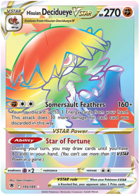 Hisuian Decidueye VSTAR 195/189 Astral Radiance