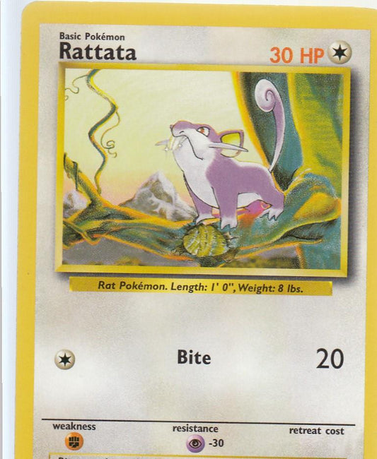 Rattata 61/102 Base Set Unlimited Common