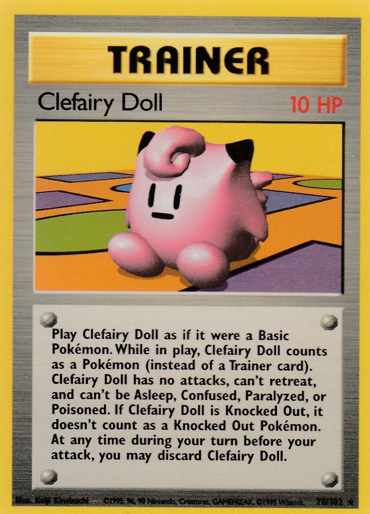 Clefairy Doll 70/102 Base Set Unlimited Rare