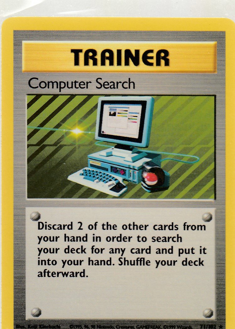 Computer Search 71/102 Base Set Unlimited Rare
