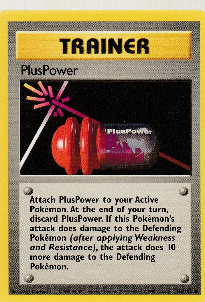 PlusPower 84/102 Base Set Unlimited Uncommon