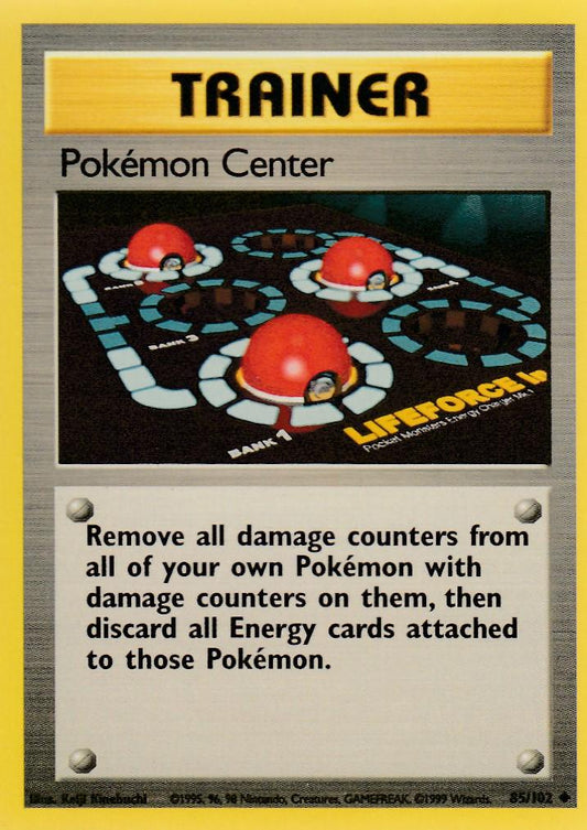Pokemon Center 85/102 Base Set Unlimited Uncommon