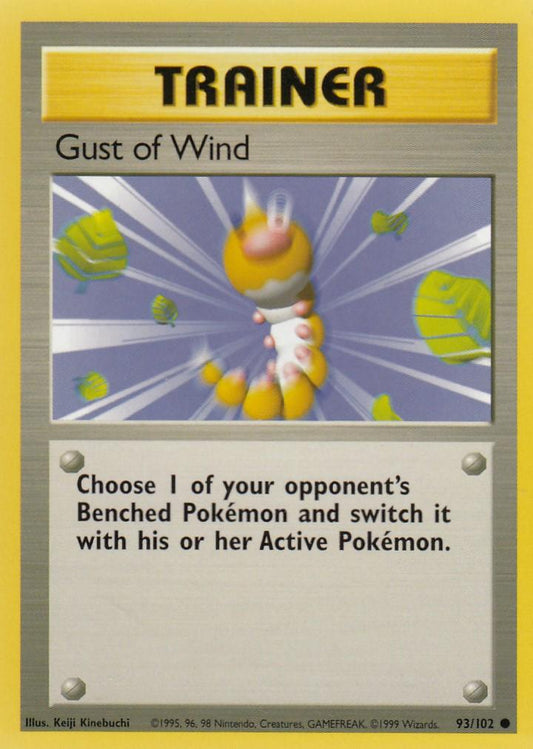 Gust of Wind 93/102 Base Set Unlimited Common