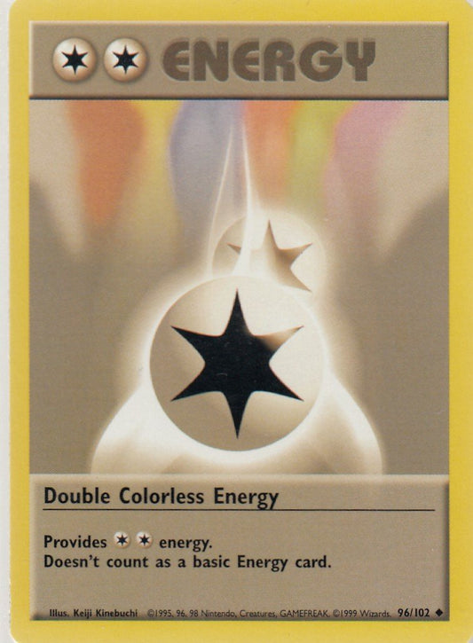 Double Colorless Energy 96/102 Base Set Unlimited Uncommon