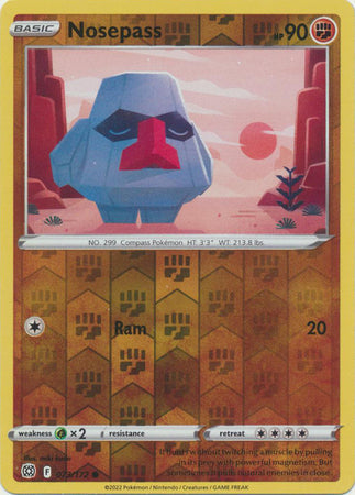 Nosepass 073/172 Reverse Holo brilliant-stars-rh-56