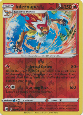 Infernape 026/172 Reverse Holo brilliant-stars-rh-20