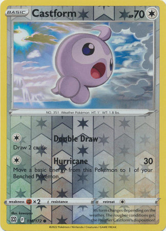 Castform 116/172 Reverse Holo brilliant-stars-rh-92