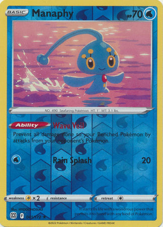 Manaphy 041/172 Reverse Holo brilliant-stars-rh-31