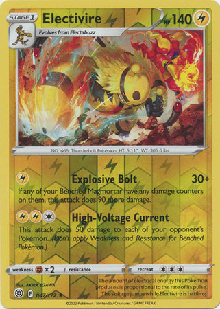 Electivire 047/172 Reverse Holo brilliant-stars-rh-36