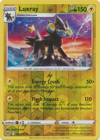 Luxray 051/172 Reverse Holo brilliant-stars-rh-39