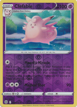 Clefable 054/172 Reverse Holo brilliant-stars-rh-42