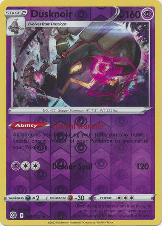 Dusknoir 062/172 Reverse Holo brilliant-stars-rh-49