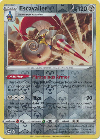 Escavalier 101/172 Reverse Holo brilliant-stars-rh-80