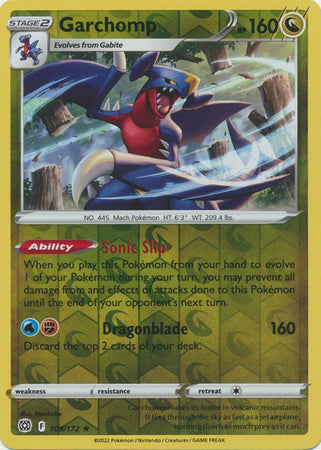 Garchomp 109/172 Reverse Holo brilliant-stars-rh-86