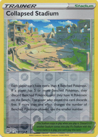 Collapsed Stadium 137/172 Reverse Holo brilliant-stars-rh-110