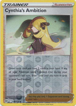 Cynthia's Ambition 138/172 Reverse Holo brilliant-stars-rh-111