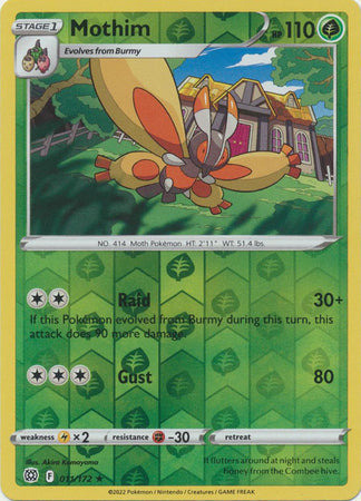 Mothim 011/172 Reverse Holo brilliant-stars-rh-11