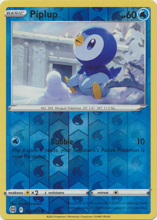 Piplup 035/172 Reverse Holo brilliant-stars-rh-26