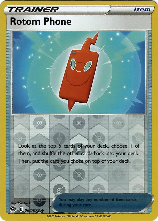 Rotom Phone 64 / 73 Reverse Holo