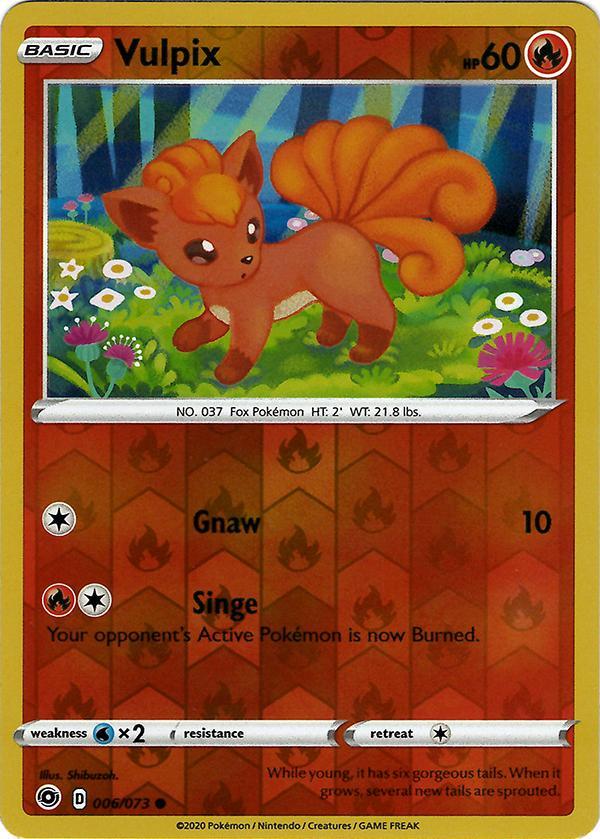 Vulpix 6 / 73 Reverse Holo