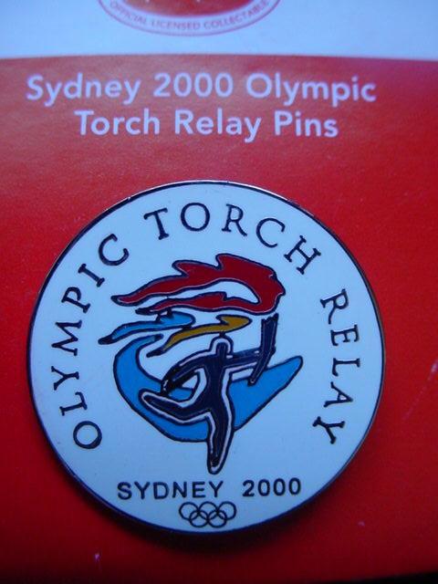 Olympic Torch Relay Round Pin