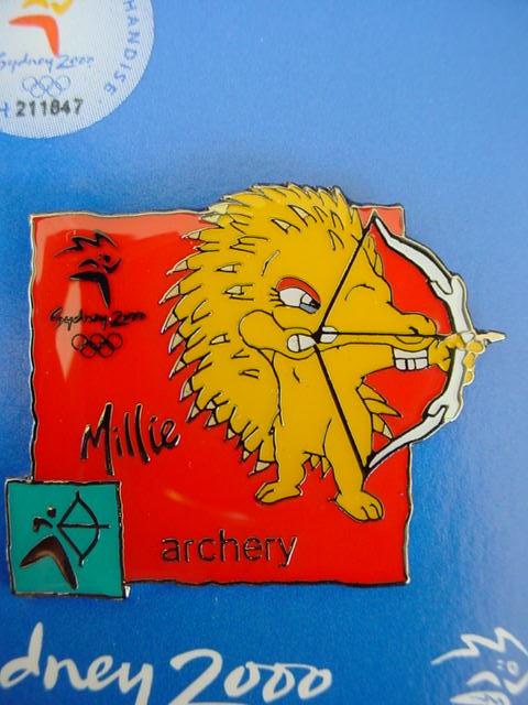 Millie Synchronized Swimming Mascot Pin