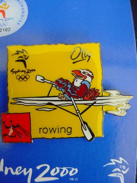 Olly Rowing Mascot Pin