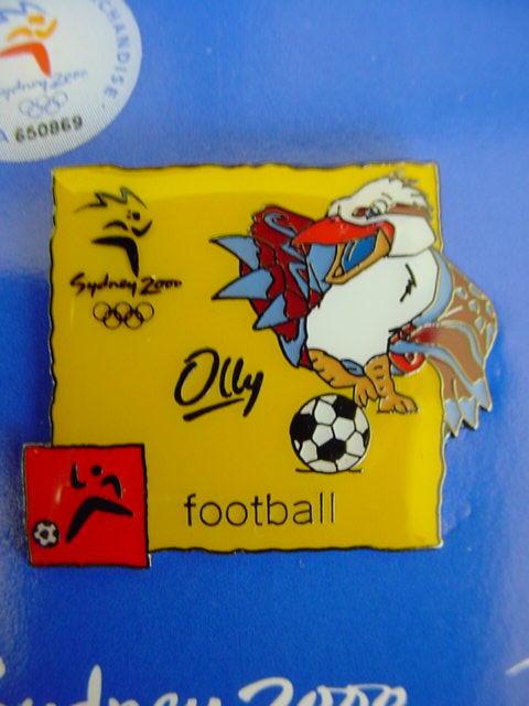 Olly Football Mascot Pin
