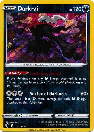 Darkrai 105/189 Reverse Holo