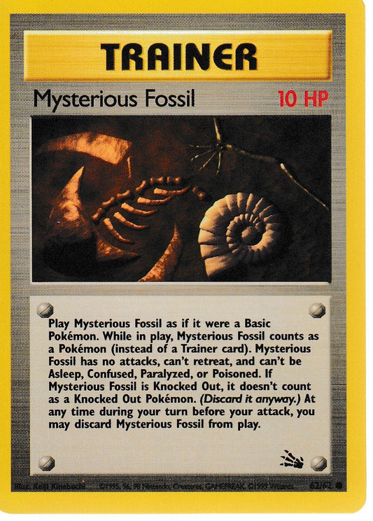 Mysterious Fossil 62/62 Fossil Set Common