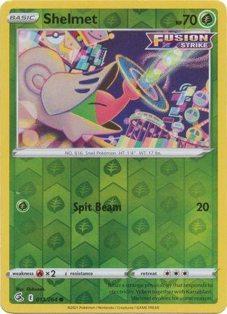 Shelmet 013/264 Reverse Holo fusion-strike-rh-12