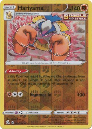 Hariyama 143/264 Reverse Holo fusion-strike-rh-124