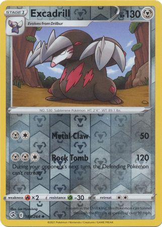Excadrill 183/264 Reverse Holo fusion-strike-rh-160