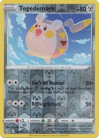 Togedemaru 187/264 Reverse Holo fusion-strike-rh-163