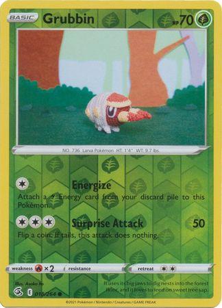 Grubbin 018/264 Reverse Holo fusion-strike-rh-17