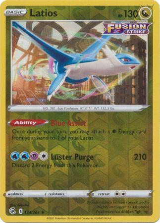Latios 194/264 Reverse Holo fusion-strike-rh-170