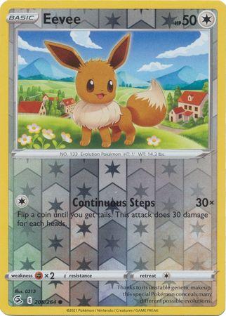 Eevee 205/264 Reverse Holo fusion-strike-rh-180