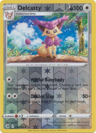 Delcatty 211/264 Reverse Holo fusion-strike-rh-186