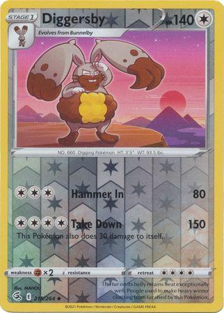 Diggersby 215/264 Reverse Holo fusion-strike-rh-190