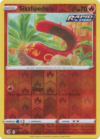 Sizzlipede (47) 047/264 Reverse Holo fusion-strike-rh-37