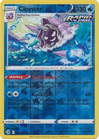 Cloyster 051/264 Reverse Holo fusion-strike-rh-41