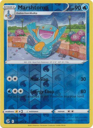 Marshtomp 063/264 Reverse Holo fusion-strike-rh-53