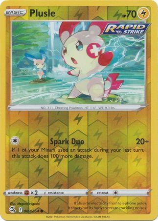 Plusle 089/264 Reverse Holo fusion-strike-rh-74