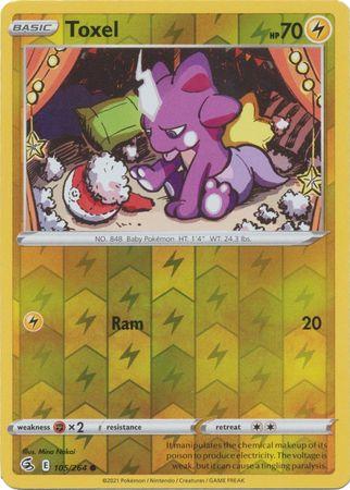 Toxel (105) 105/264 Reverse Holo fusion-strike-rh-88