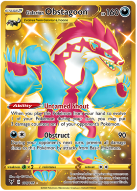 Galarian Obstagoon (Secret) vivid-voltage-198