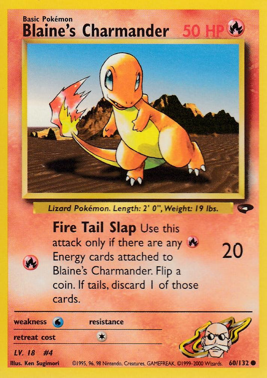 Blaine's Charmander 60/132 Gym Challenge Set Common